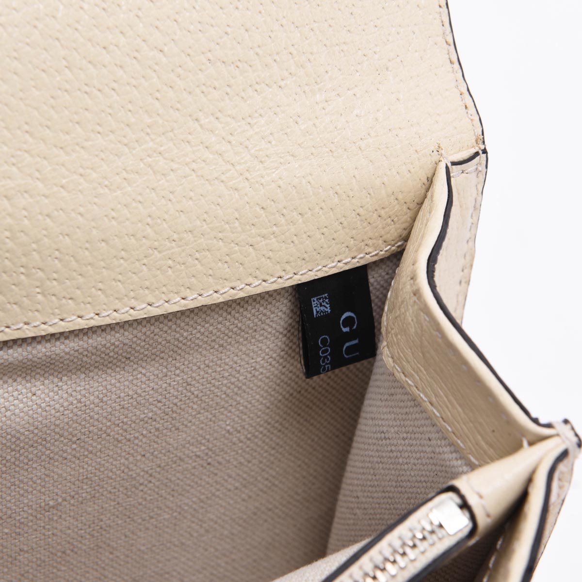 Gucci Mystic White Textured Calfskin Dionysus Small Shoulder Bag