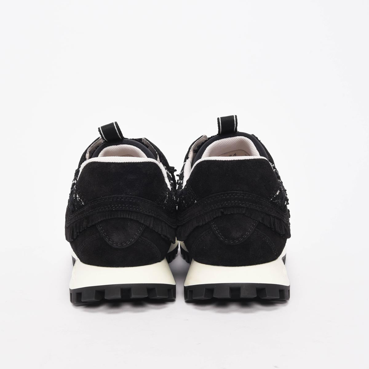 Dior Black Suede & Tweed C'est Dior Sneakers 38