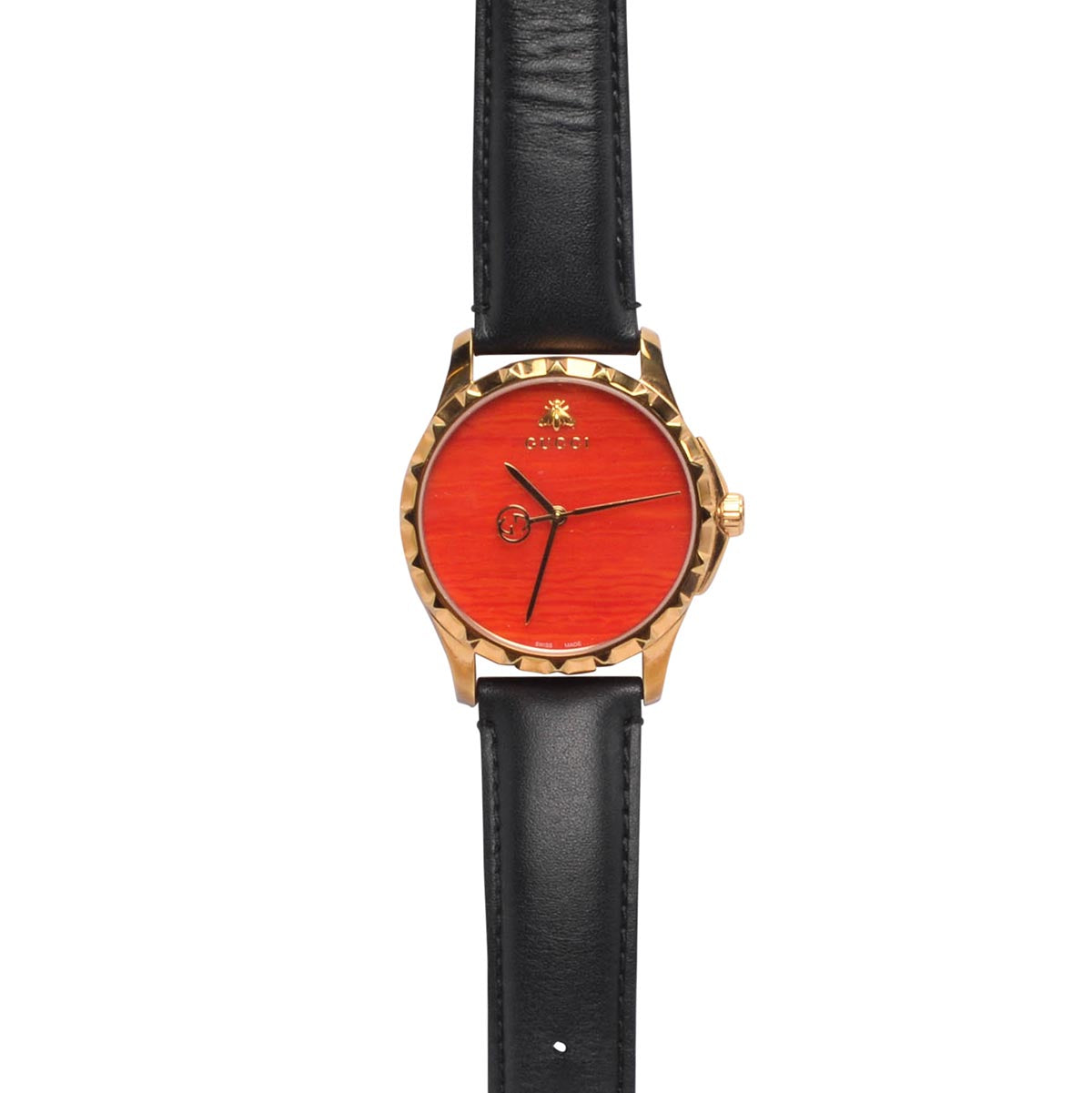 Gucci Coral Gold Tone Le Marche Des Merveilles Watch