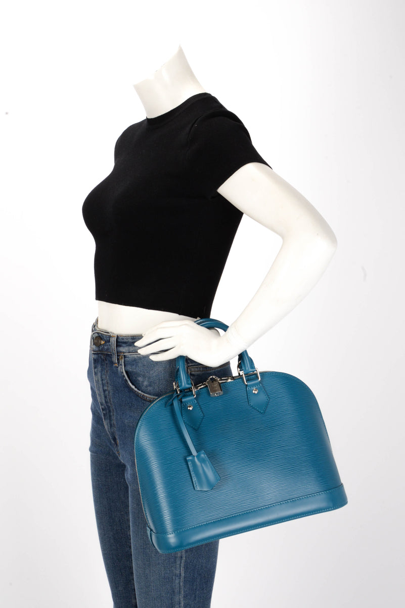 Louis Vuitton Cyan Epi Leather Alma PM