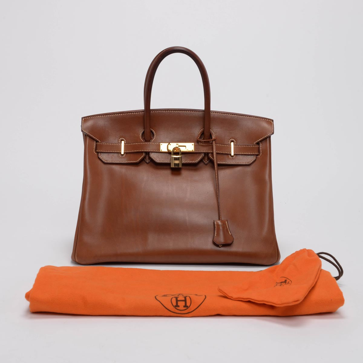 Hermes Fauve Barenia Faubourg Birkin 35 GHW