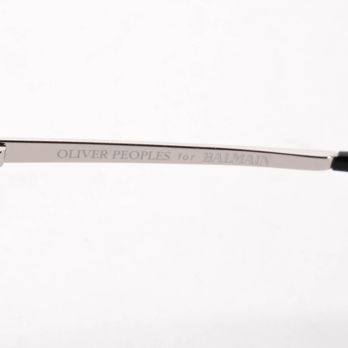Balmain x Oliver Peoples Black Aviator Sunglasses