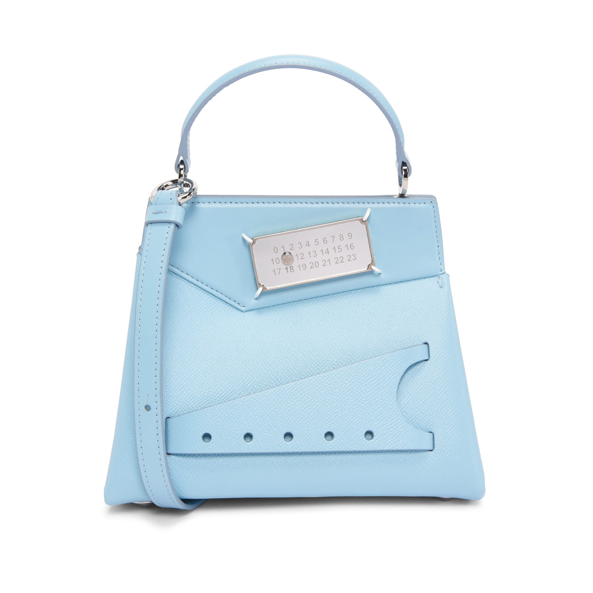 Maison Margiela Pale Blue Calfskin Small Snatched Bag