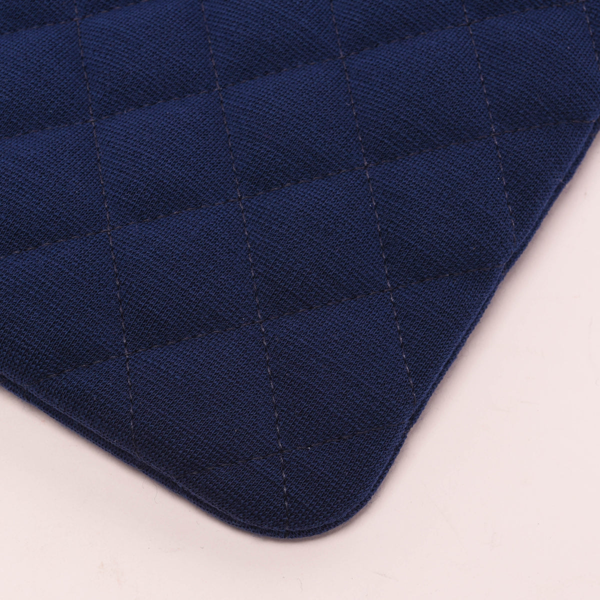 Chanel Cobalt Quilted Jersey Medium O-Case