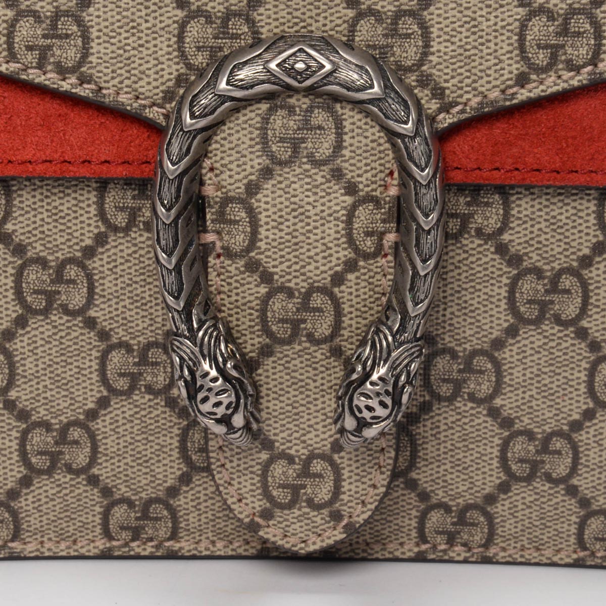 Gucci Red GG Supreme Mini Dionysus Bag