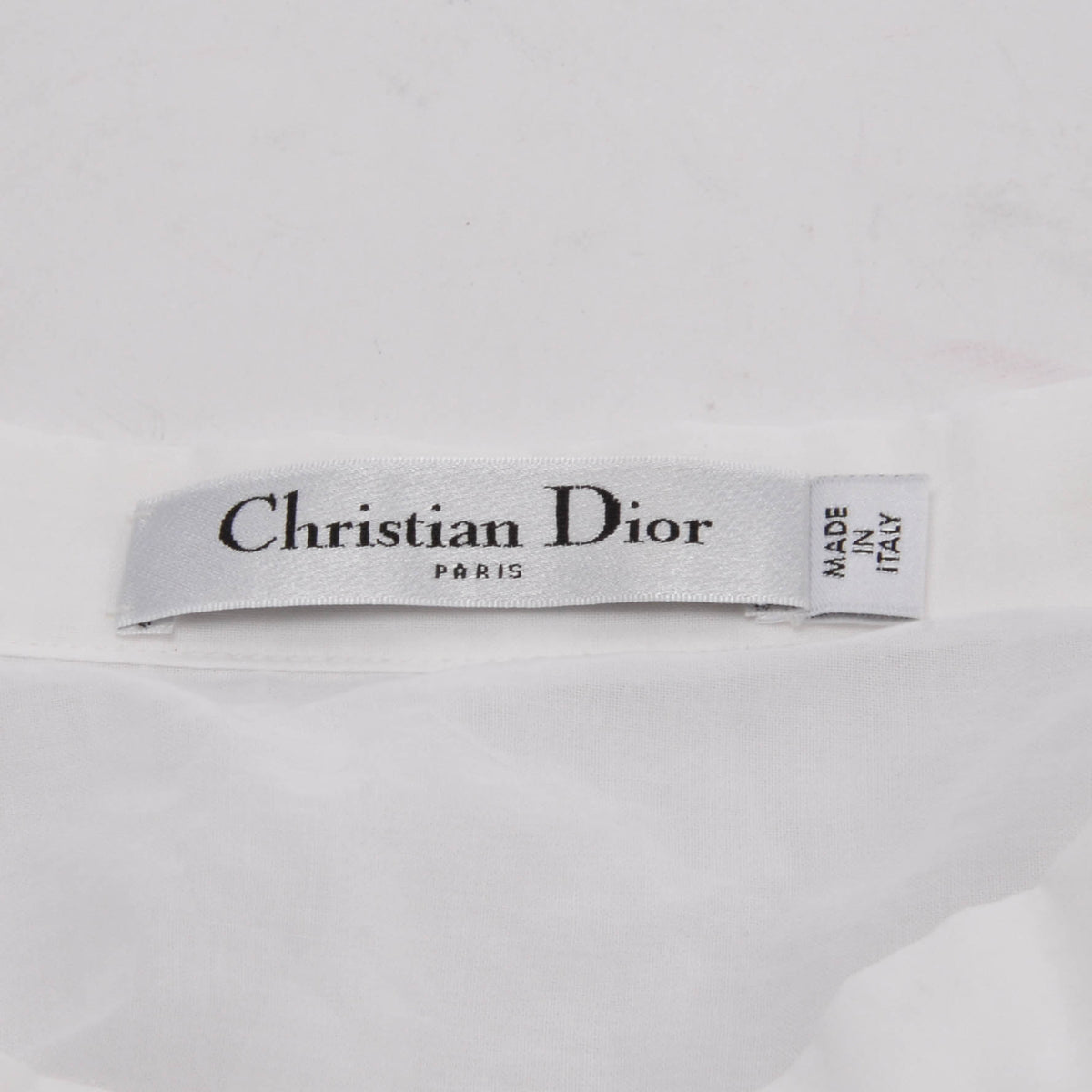 Dior White Cotton Layered Maxi Skirt FR 42