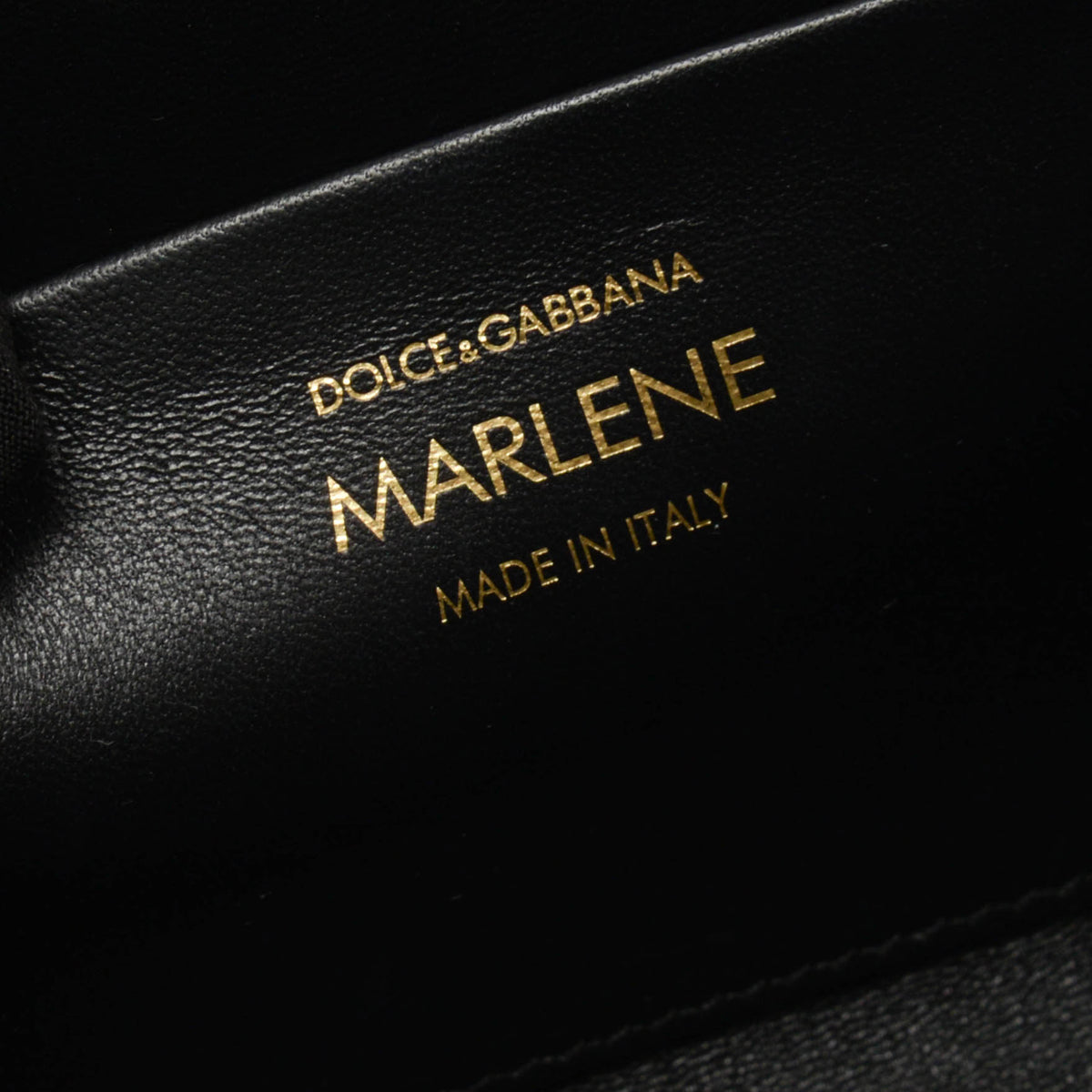 Dolce & Gabbana Black Leather Marlene Shoulder Bag