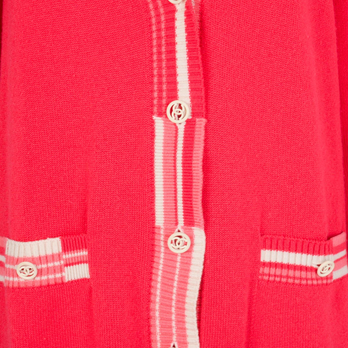 Chanel Pink Cashmere Deauville Biarritz Venise Cardigan FR 50