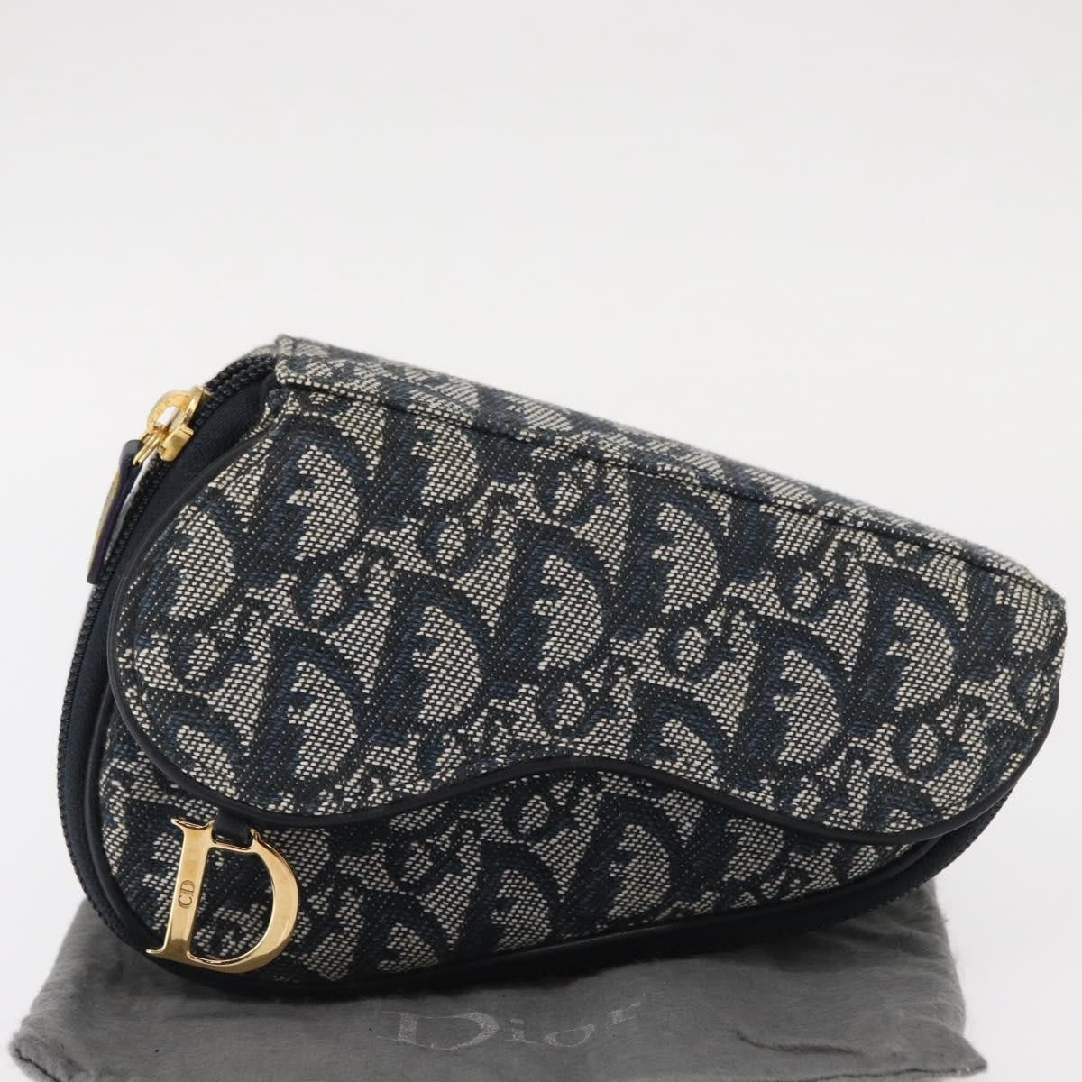 Dior Blue Diorissimo Saddle Cosmetic Pouch