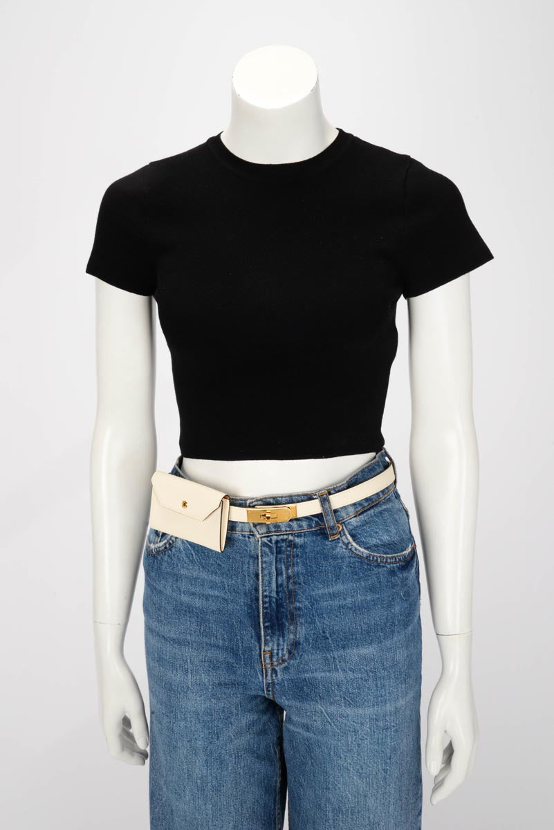 Hermes Nata Epsom Kelly Pocket 18 Belt