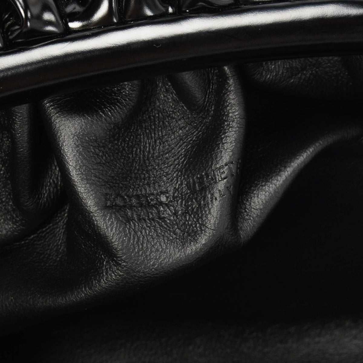 Bottega Veneta Black Brushed Calfskin Mini Pouch