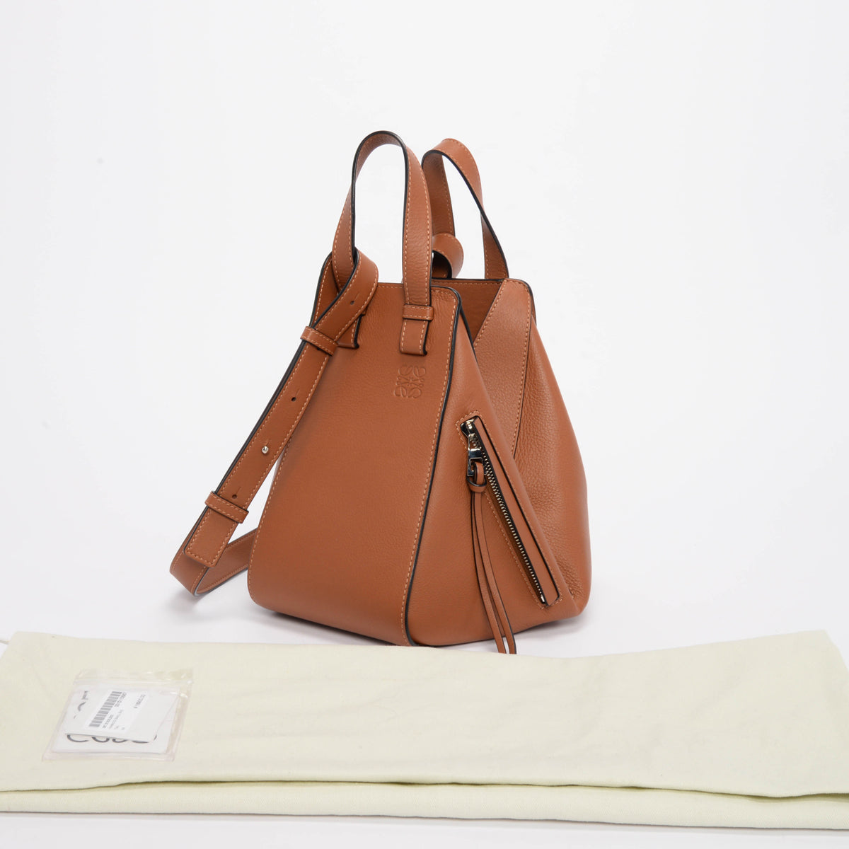 Loewe Tan Calfskin Small Hammock Tote