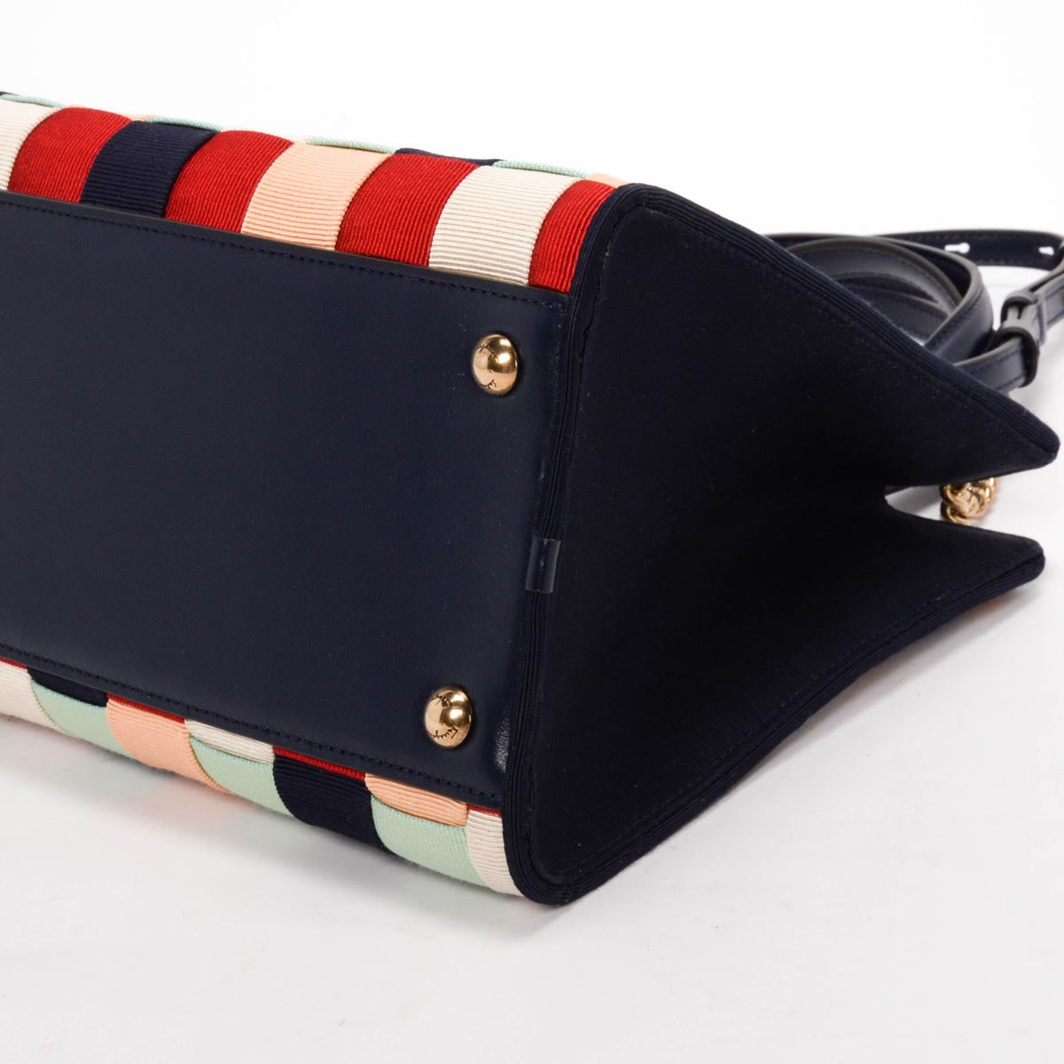 Ferragamo Multi Colour Nylon Vara Bow Tote