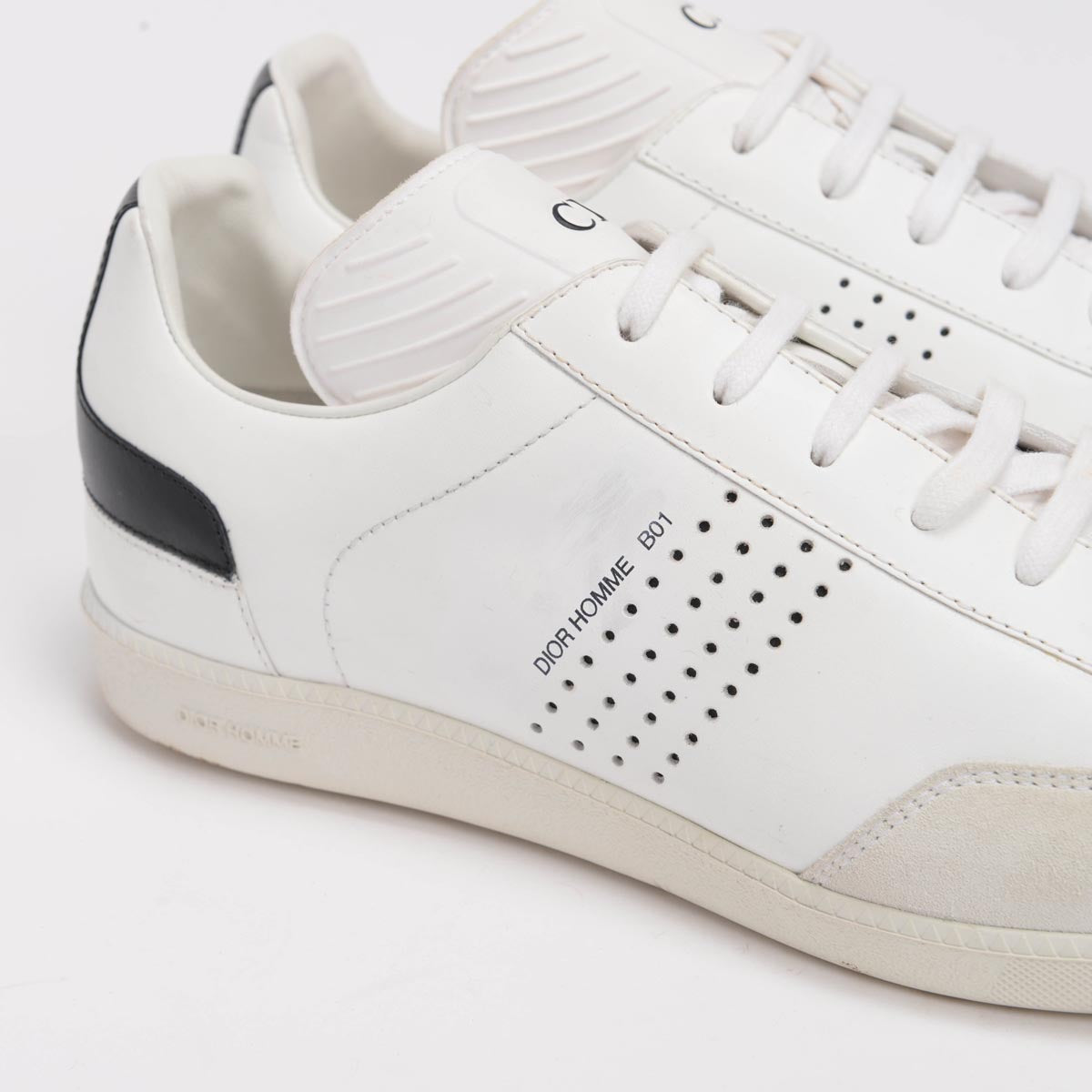 Dior Homme White Calfskin B01 Sneakers 42