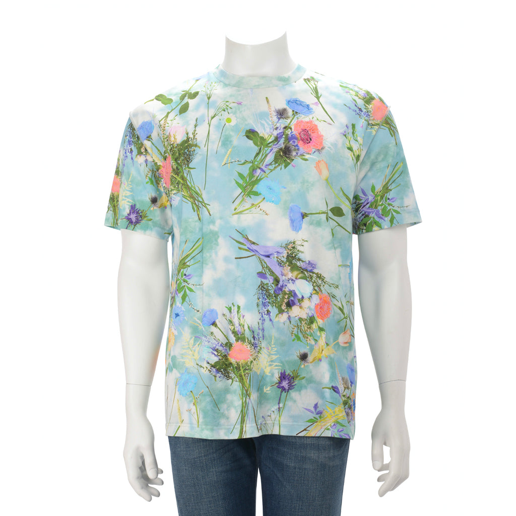 LOUIS VUITTON Printed and Embroidered Flower T-shirt Size M #16