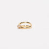 Tiffany & Co 18K Gold & Diamond Tiffany Knot Double Row Ring - Blue Spinach