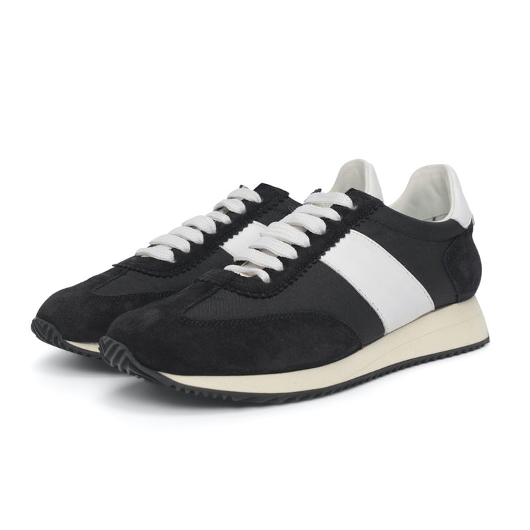 Saint Laurent Black & White Mesh & Suede SL/20 Sneakers 36