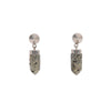 Givenchy Silver Pyrite Clip On Earrings - Blue Spinach