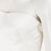 Dior Ivory Strapless Bustier Top FR 42 - Blue Spinach