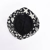 Chanel Black & White Printed Cotton Bucket Hat - Blue Spinach