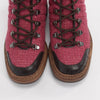 Chanel Magenta Tweed Combat Boots 36 - Blue Spinach