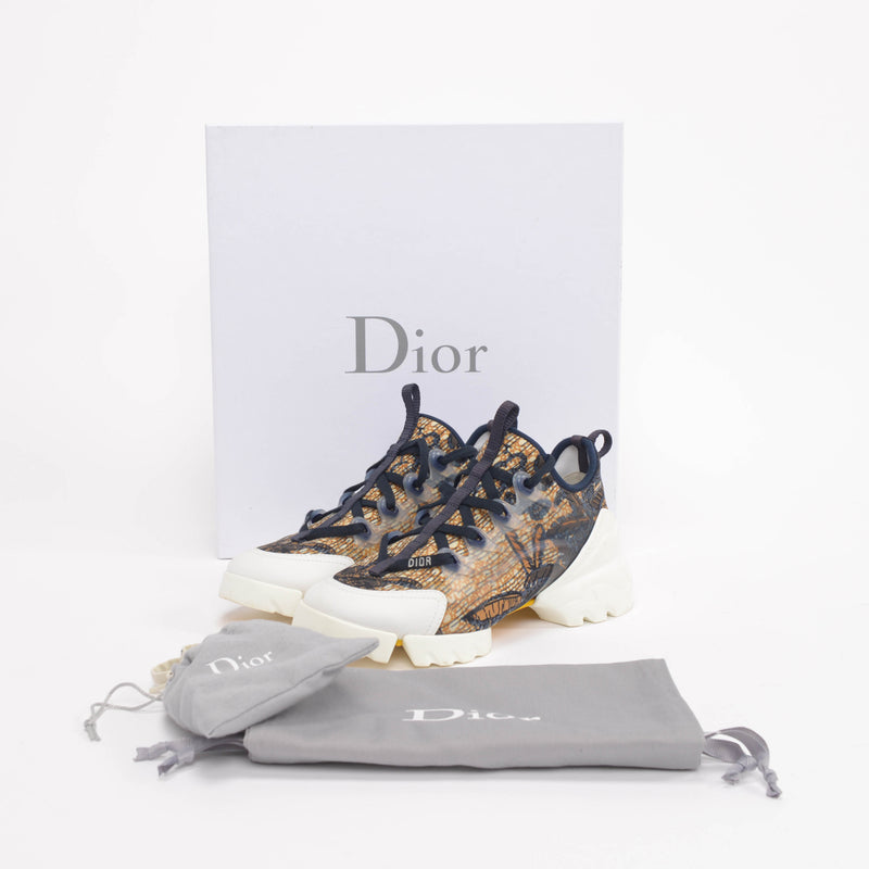 Dior Indigo Tropicalia D-Connect Sneakers 35 - Blue Spinach