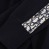 Dior Navy Cotton Oblique Detail Sweater S - Blue Spinach