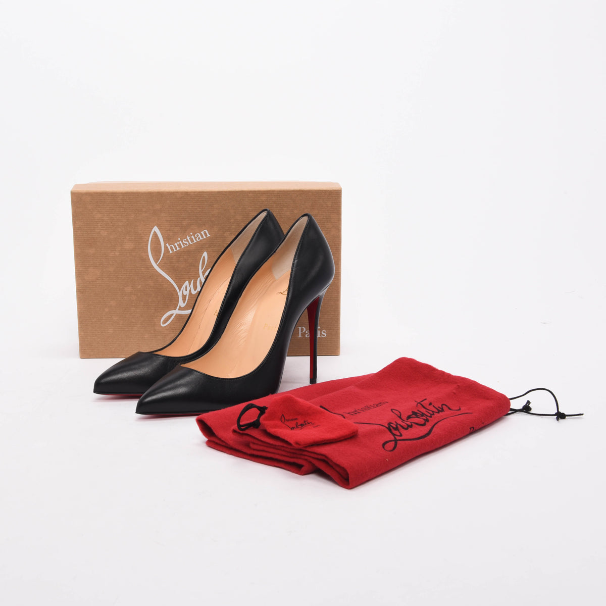 Christian Louboutin Black Nappa Pigalle Follies 100 Pumps 39