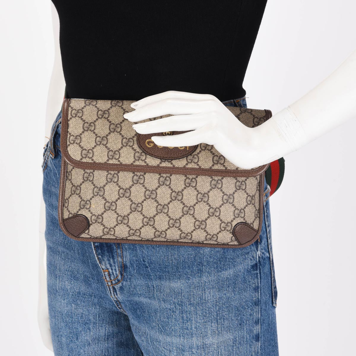 Gucci GG Supreme Neo Vintage Web Belt Bag