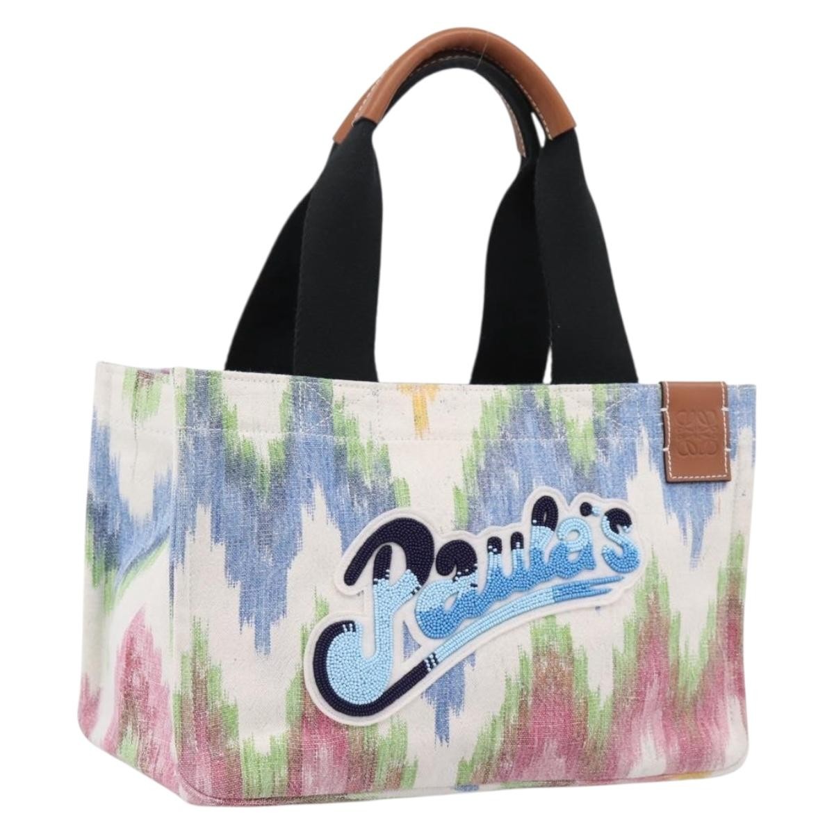 Loewe x Paula's Ibiza Embellished Printed Canvas Tote