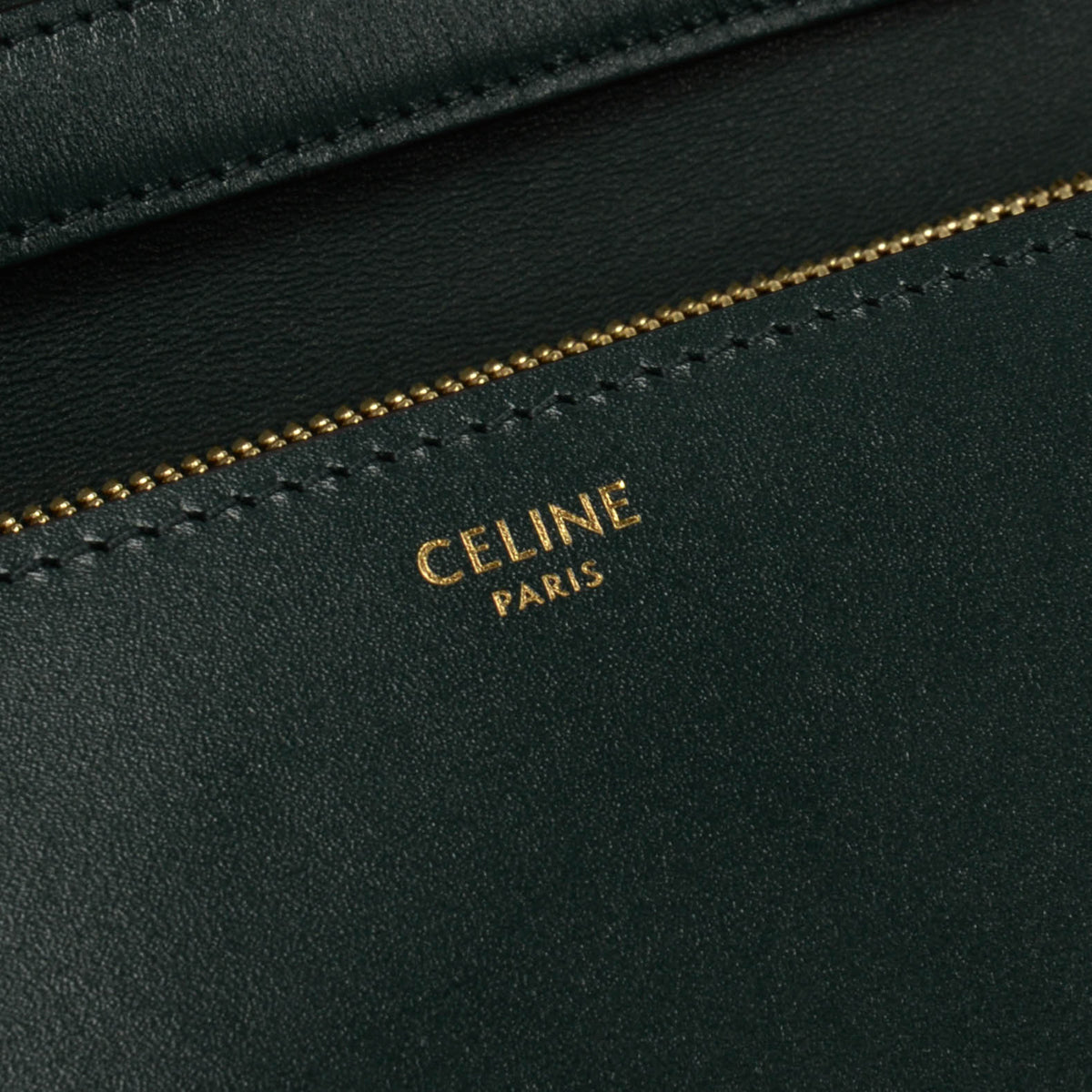 Celine Forest Green Box Calf Classic Box Bag