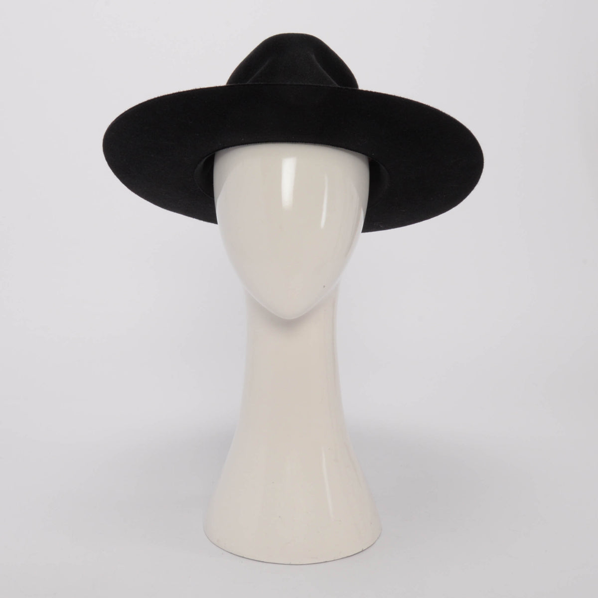 Hermes Black Rabbit Felt Faubourg Jump Hat