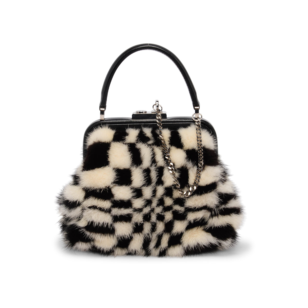 Celine Black & White Mink Mini Bag