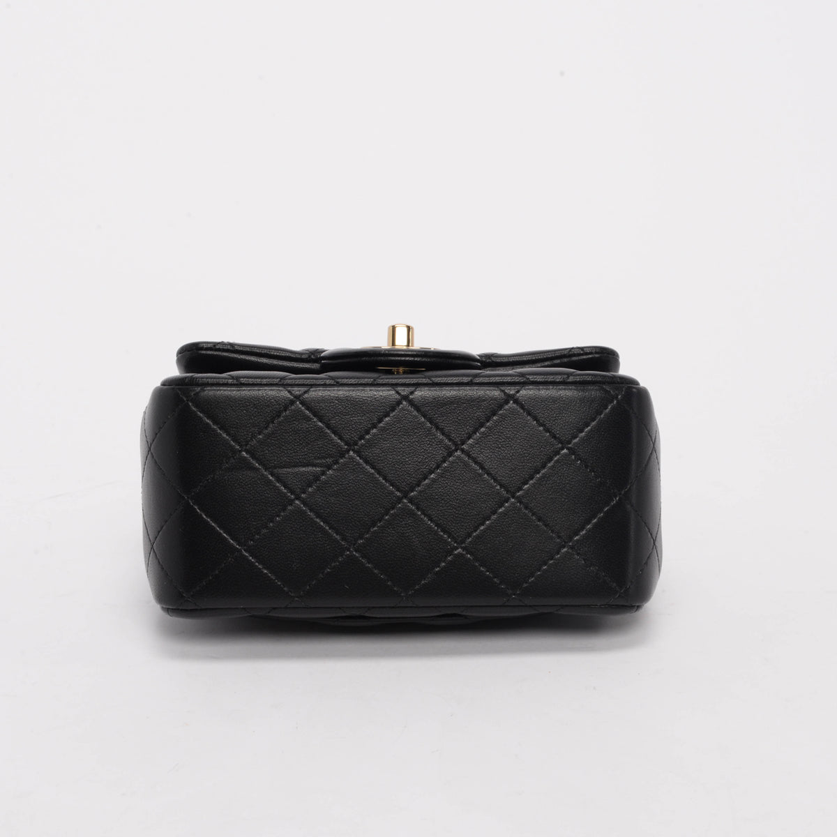 Chanel Black Quilted Lambskin Mini Square Flap Bag