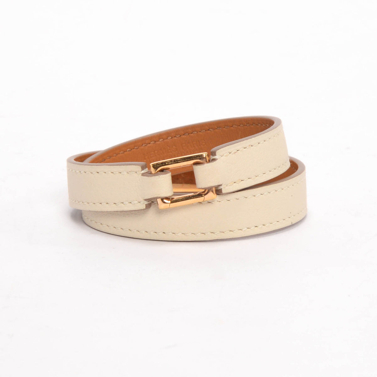 Hermes Craie Swift Rivale Double Tour Bracelet RGHW