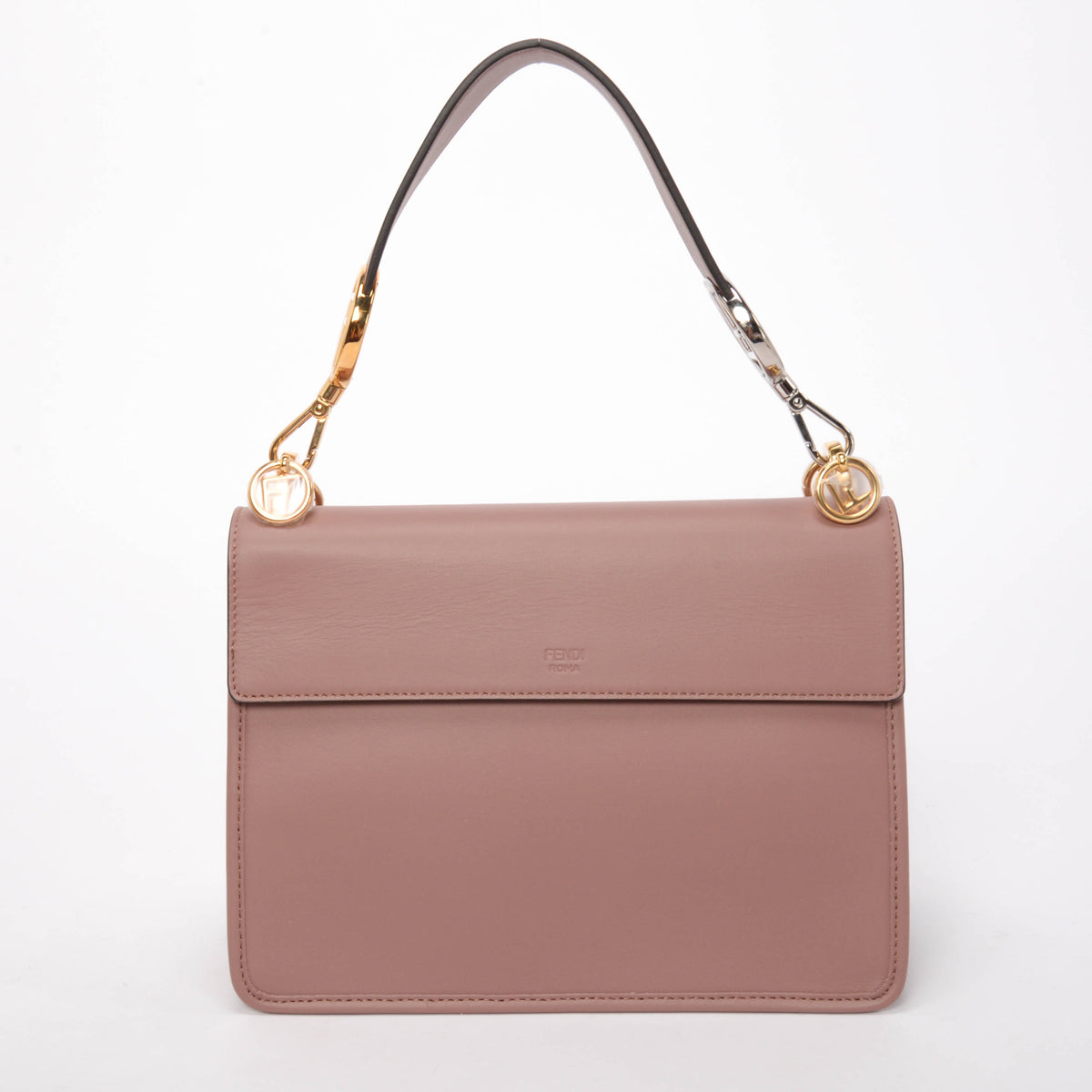 Fendi Rose Vitello Century Opaco Kan I F Shoulder Bag