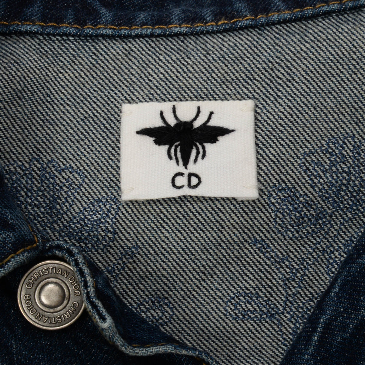 Dior Blue Denim Butterfly Embroidered Jacket