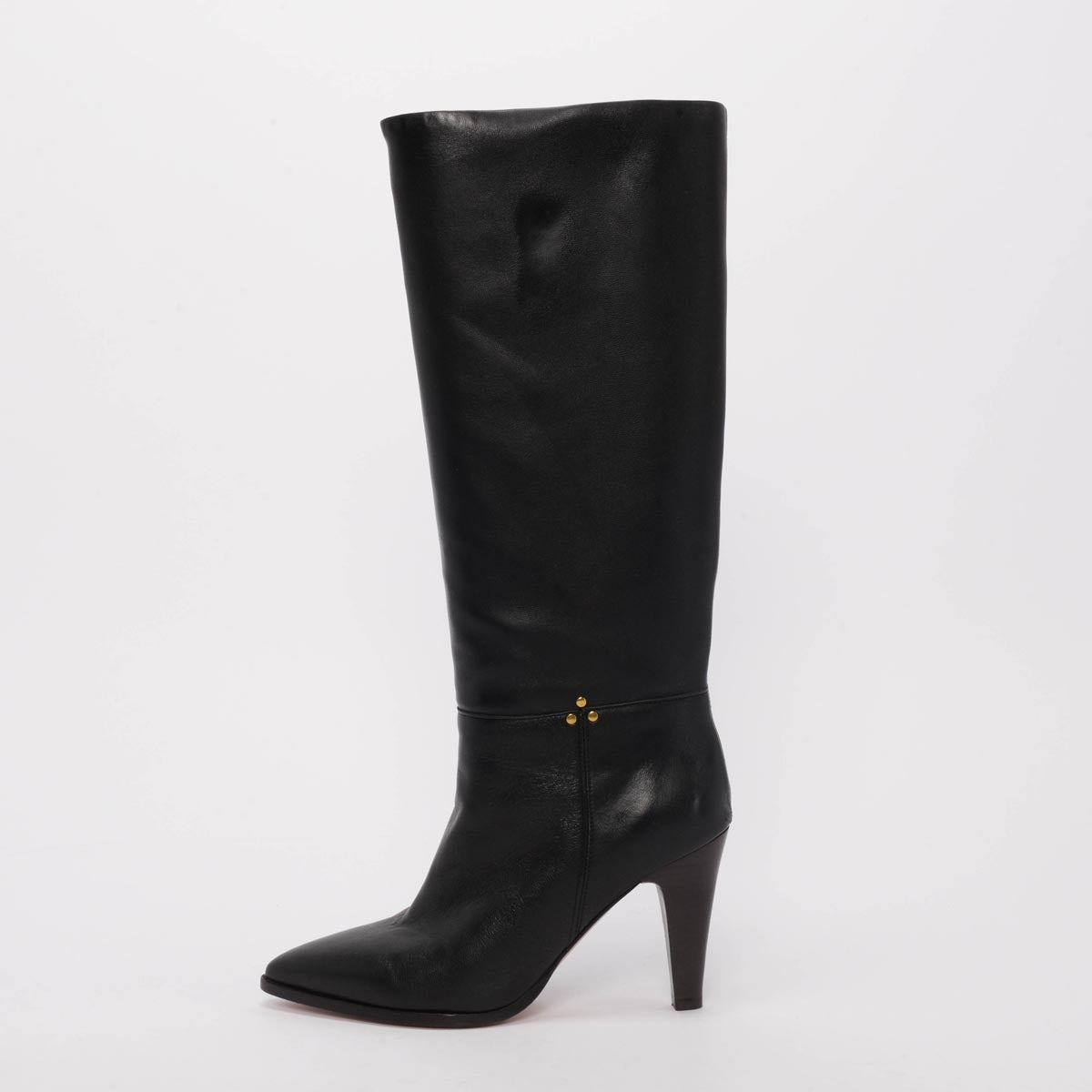 Jerome Dreyfuss Black Calfskin Long Boots 39