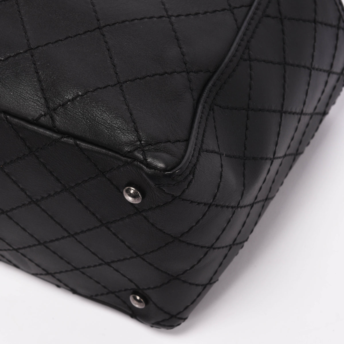 Chanel Black Quilted Calfskin CC Pocket Tote