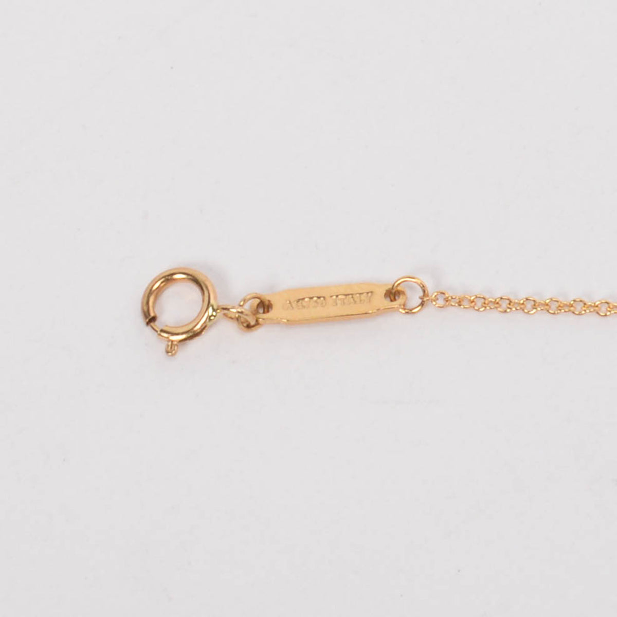 Tiffany & Co Yellow Gold Mini T Smile Pendant Necklace