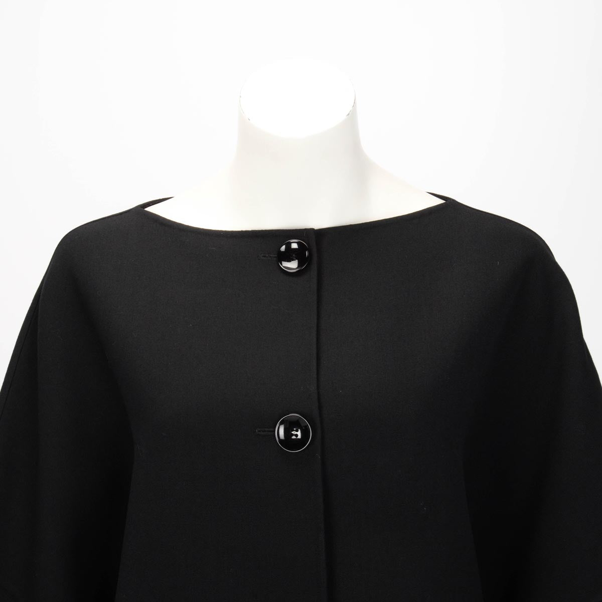Max Mara Black Wool Relax Fit Jacket IT 38