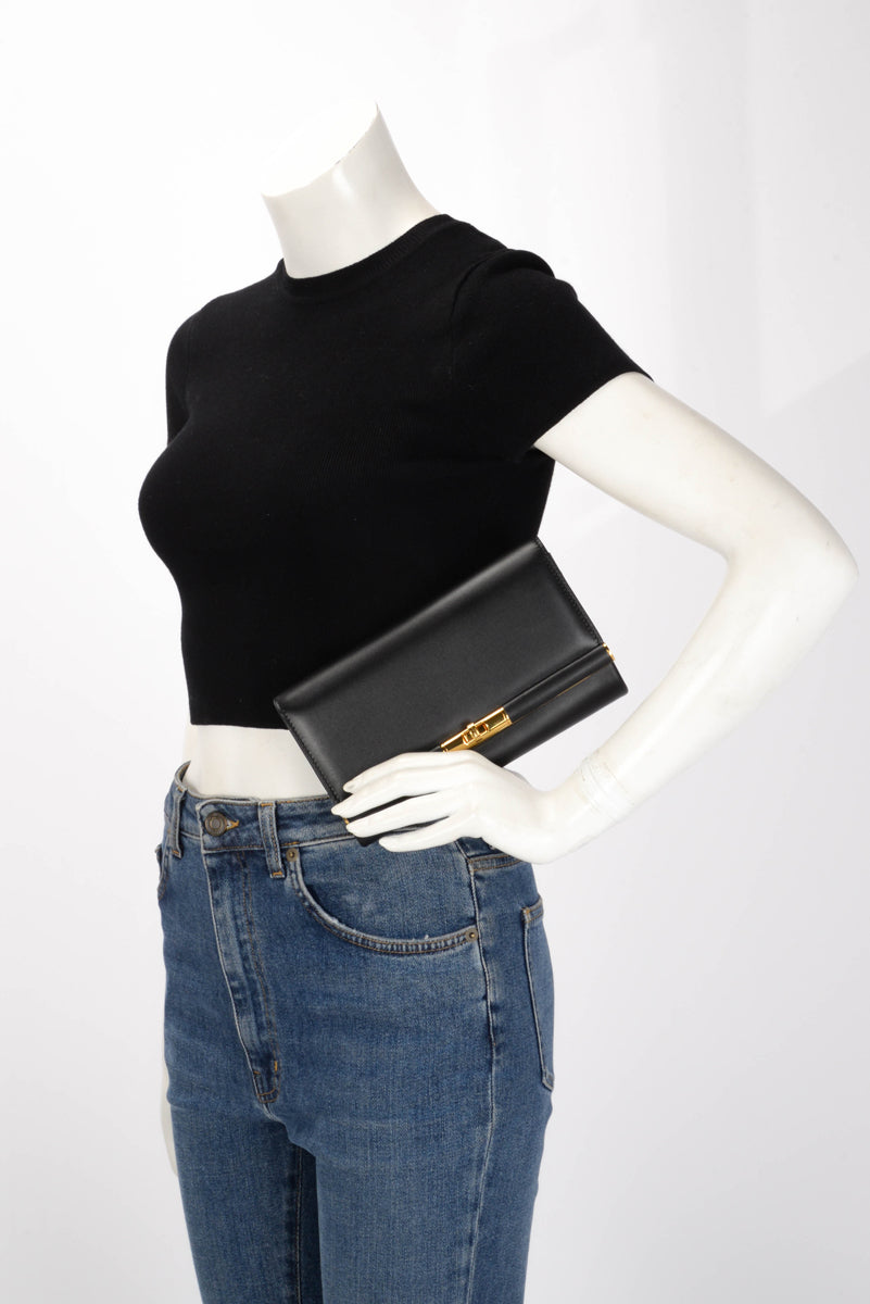 Dolce & Gabbana Black Leather Marlene Shoulder Bag