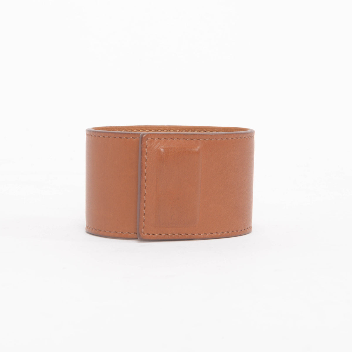 Hermes Cognac Leather Collier de Chien Shadow Bracelet