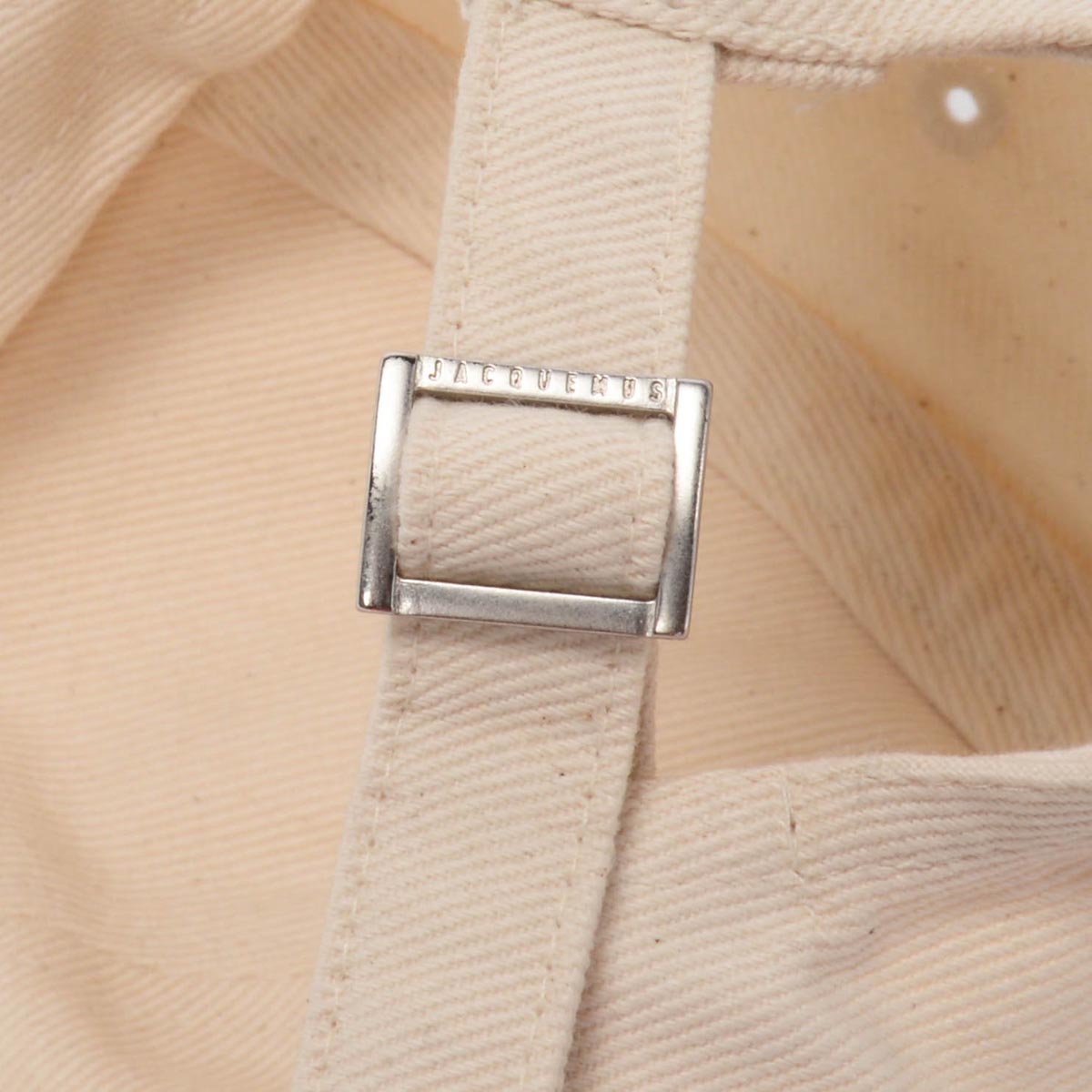 Jacquemus Cream Canvas La Casquette Jacquemus Cap