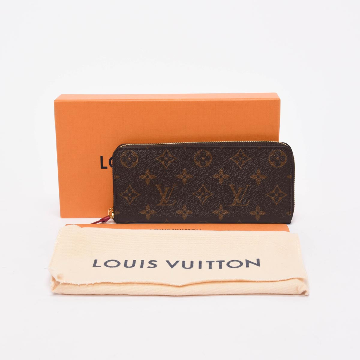Louis Vuitton Fuchsia Monogram Canvas Clemence Wallet