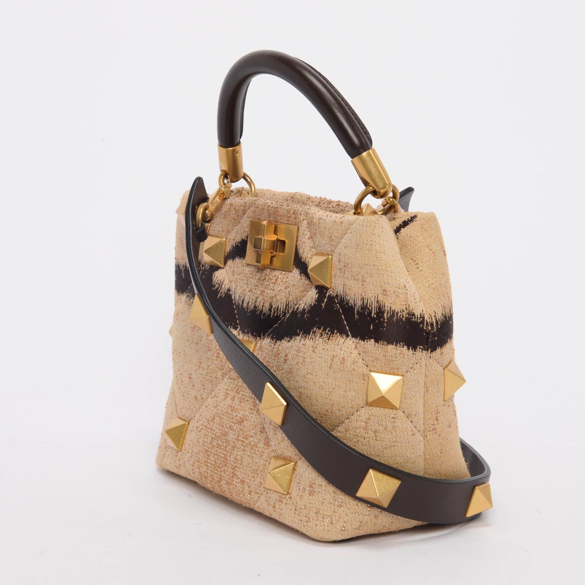 Valentino Jacquard Tiger 1967 Roman Stud Bag