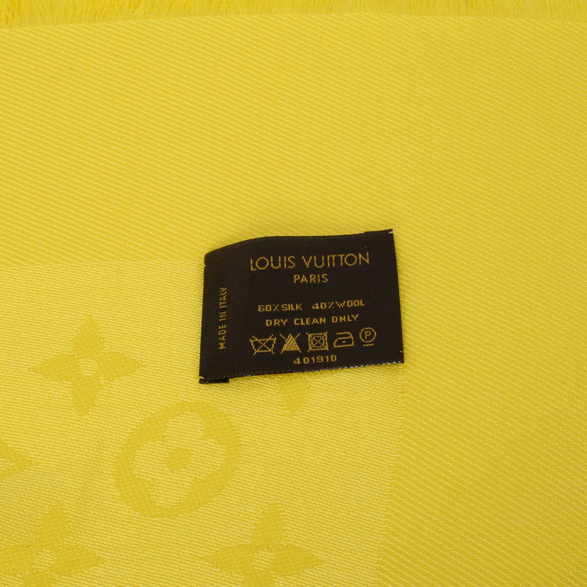 Louis Vuitton Yellow Monogram Classic Shawl