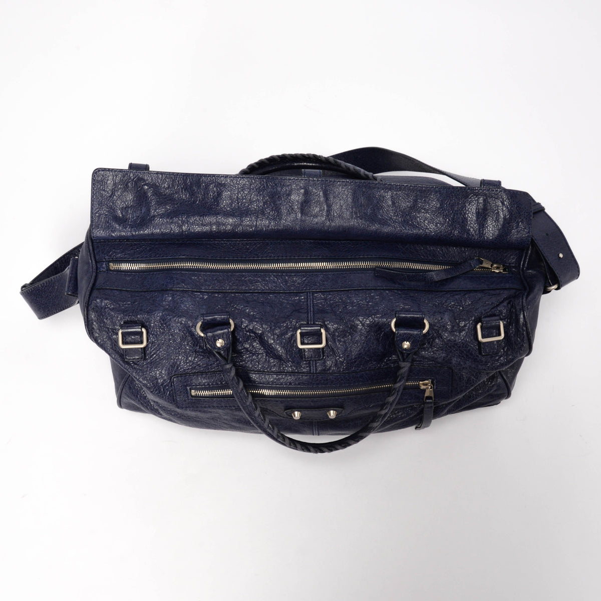 Balenciaga Indigo Arena Lambskin City Duffle Bag