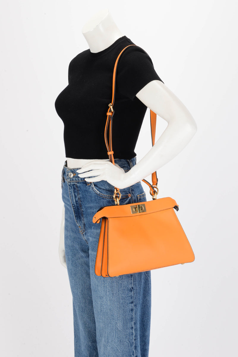 Fendi Clementine Calfskin Peekaboo ISeeU Bag