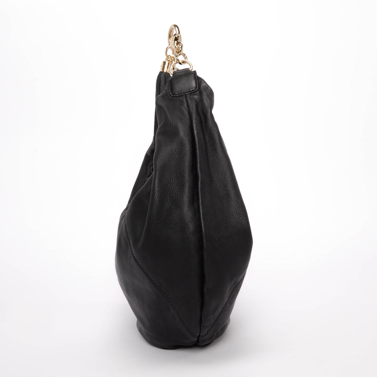 Gucci Black Calfskin Medium Sienna Hobo Bag